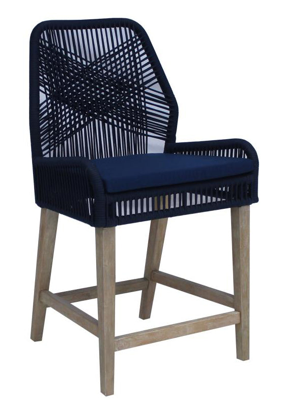 Sundance 2 Dark Navy/Weathered Wash Counter Height Chairs