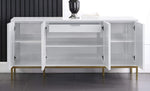 Tatiana White Lacquer Wood Sideboard