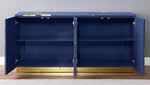 Taylor Navy Blue/Gold Wood Sideboard