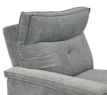 Tesoro 6-Pc Dark Gray Fabric Manual Recliner Sectional