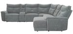 Tesoro 6-Pc Dark Gray RAF Power Recliner Sectional