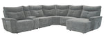 Tesoro 6-Pc Dark Gray RAF Power Recliner Sectional