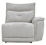 Tesoro 6-Pc Mist Gray Fabric Power Recliner Sectional