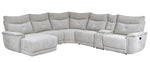 Tesoro 6-Pc Mist Gray LAF Manual Recliner Sectional