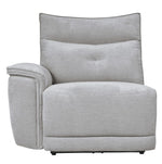 Tesoro 6-Pc Mist Gray RAF Power Recliner Sectional Sofa