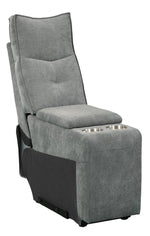 Tesoro Dark Gray Fabric Power Recliner Loveseat