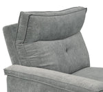 Tesoro Dark Gray Fabric Power Recliner Loveseat