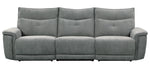 Tesoro Dark Gray Fabric Power Recliner Sofa