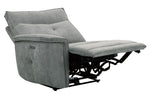 Tesoro Dark Gray Fabric Power Recliner Sofa