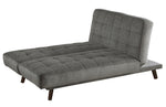 Thais Dark Gray Chenille Fabric Tufted Sofa Bed