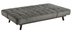 Thais Dark Gray Chenille Fabric Tufted Sofa Bed