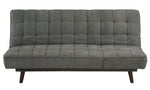 Thais Dark Gray Chenille Fabric Tufted Sofa Bed