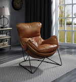 Thurshan Aperol Top Grain Leather Accent Chair