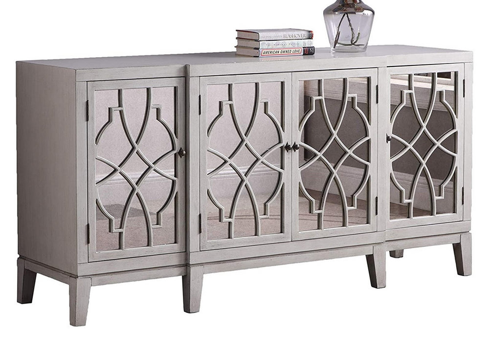 Tiffany Antique Beige Wood Sideboard