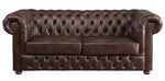 Tiverton Brown Breathable Faux Leather 2-Seat Sofa