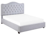 Toddrick Gray Fabric Full Bed with Storage