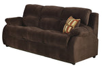 Tracey Chocolate Manual Recliner Sectional with Sleeper