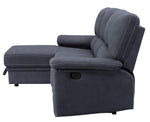 Trifora 2-Pc Dark Gray Fabric LAF Manual Recliner Sectional