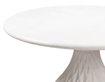 Tulum Modern Ivory Concrete Round Dining Table