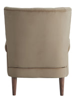 Urielle Brown Velvet Fabric Accent Chair