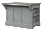 Urrur Gray Wood/Metal Kitchen Island