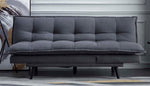 Usha Dark Gray Fabric Click-Clack Sofa Bed