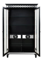 Varian II Black Wood/Glass Curio