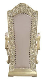 Vatican 2 Light Gold PU Leather / Champagne Silver Arm Chairs