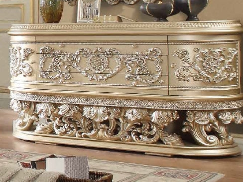 Vatican Champagne Silver Wood Dresser