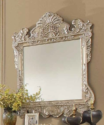 Vatican Champagne Silver Wood Dresser Mirror