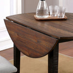 Veneta 3-Pc Dark Oak/Walnut Dining Table Set