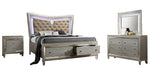 Venetian 4-Pc Champagne King Bedroom Set