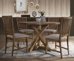 Venus 2 Taupe Fabric/Natural Oak Side Chairs