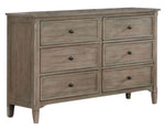 Vevey Wire-Brushed Warm Gray Wood Dresser