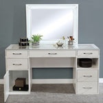 Vickie 3-Pc Luminous White Wood Vanity Set