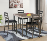 Victoria 5-Pc Gray Counter Height Table Set