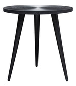 Vortex Black Mango Wood/Metal End Table