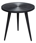 Vortex Black Mango Wood/Metal End Table