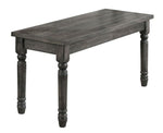 Wallace 6-Pc Weathered Gray Wood Dining Table Set