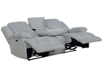 Waterbury 2-Pc Grey Fabric Power Recliner Sofa Set