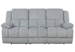 Waterbury Grey Fabric Power Recliner Sofa