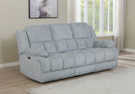 Waterbury Grey Fabric Power Recliner Sofa