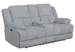 Waterbury Grey Fabric Power Recliner Loveseat