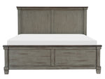 Weaver Antique Gray Wood Cal King Bed