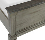 Weaver Antique Gray Wood Cal King Bed