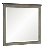 Weaver Coffee/Antique Gray Wood Dresser Mirror