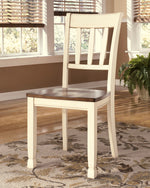 Whitesburg 6-Pc Brown/Cottage White Wood Dining Table Set