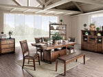 Wichita Light Walnut Wood Dining Table