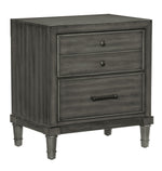 Wittenberry Gray Wood Nightstand