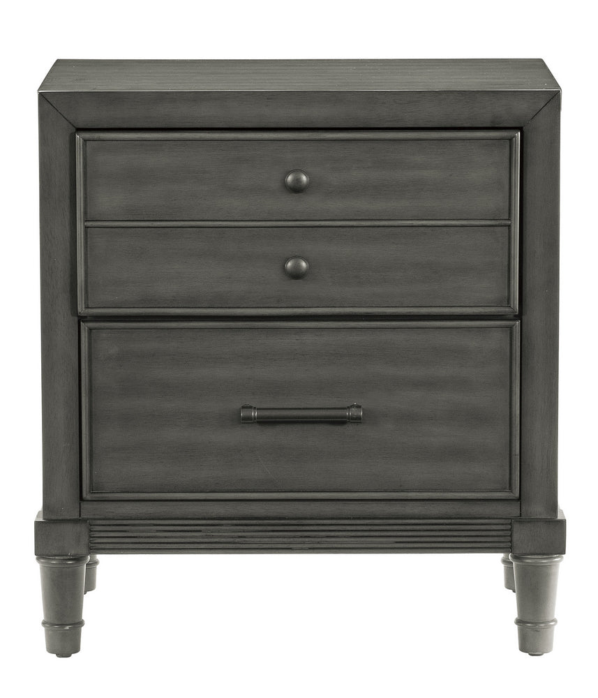 Wittenberry Gray Wood Nightstand